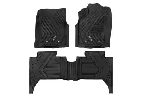 FF-71216 | Rough Country Flex-Fit Floor Mats For Toyota Tacoma 2/4WD (2016-2023) | Front & Rear