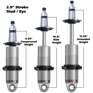 Ridetech - RT24129905 | RideTech HQ Coil-Over shock with 2.9" stroke and 2" stud mount | universal - Image 2