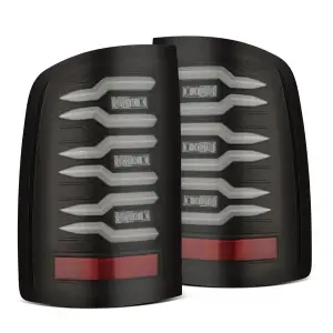 AlphaREX - 630060 | AlphaRex Luxx-Series LED Tail Lights For GMC Sierra 1500 (07-13) / 2500 HD/3500 HD None Classic/Dually (2007-2013) | Black - Image 1