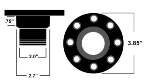 Ridetech - RT81000034 | RideTech Billet aluminum gas cap locking anodized Silver (universal fit) - Image 1