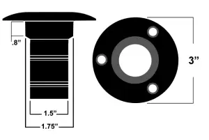 RT84000000 | RideTech CoolCap gas cap stainless steel with 1.5" neck