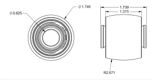 Ridetech - RT90002773 | RideTech Weld-On R-Joint End - Includes 5/8" I.D. spacers for bracket spacing of 1.75" - Image 2