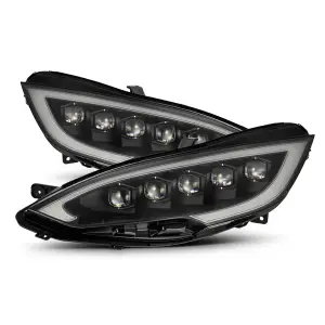 880877 | AlphaRex NOVA-Series LED Projector Headlights For Tesla Model S (2012-2021) | Black