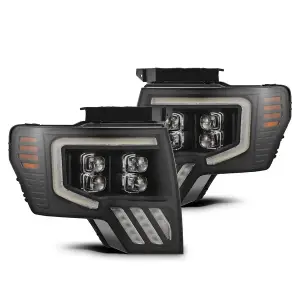 AlphaREX - 880095 | AlphaRex MK II NOVA-Series LED Projector Headlights For Ford F150 (2009-2014) | Black - Image 1