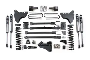 BDS580FS | BDS Suspension 4 Inch Lift Kit With 4 Link For Ford F-250/F-350 Super Duty 4WD (2011-2016) | Gas | Rear Block Kit, Fox 2.0 Performance Series Shocks