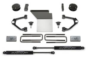 FTSK1059M | Fabtech 3 Inch Budget System With Stealth Shocks (2007-2018 Silverado, Sierra 1500 2WD/4WD with OE Forged Steel Control Arms)