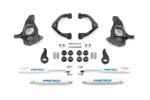 Fabtech Motorsports - FTSK1064 | Fabtech 3.5 Inch Ultimate System With Uniball UCA and Performance Shocks (2011-2019 Silverado, Sierra 2500 HD, 3500 HD 2WD/4WD) - Image 1