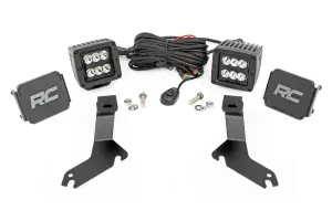 Rough Country - 82282 | Rough Country LED Ditch Light Kit For Chevrolet Silverado 1500 (1999-2006) | Black Series With Spot Beam - Image 1