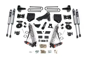 BDS588FPE | BDS Suspension 4 Inch Lift Kit With Fox 2.5 Performance Elite Coil-over Conversions For Ford F-250/F-350 Super Duty 4WD (2011-2016) | Diesel | Rear Lift Block Kit