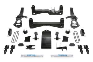 FTSK1136 | Fabtech 4 Inch Basic System With Performance Shocks (2019-2023 Silverado Trail Boss, Sierra 1500 AT4)