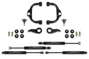 FTSK1157M | Fabtech 3.5 Inch BJ UCA Kit With Stealth Shocks (2020-2024 Silverado, Sierra 2500 HD)