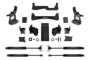 FTSK1159M | Fabtech 6 Inch RTS System With Stealth Shocks (2020-2024 Silverado, Sierra 2500 HD)