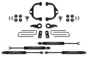 FTSK1179M | Fabtech 3.5 Inch BJ UCA Kit With Stealth Shocks (2020-2024 Silverado, Sierra 3500 4WD)