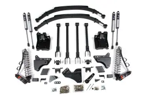 BDS596FPE | BDS Suspension 6 Inch Lift Kit With 4 Link Fox 2.5 Performance Elite Coilover Conversion For Ford F-250/F-350 Super Duty 4WD (2011-2016) | Diesel | Rear Lift Factory 2 Inch Rear Blocks