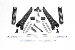 FTSK2119DL | Fabtech 6 Inch Radius Arm System With Coils and DLSS Shocks (2008-2016 F250 Super Duty 4WD)