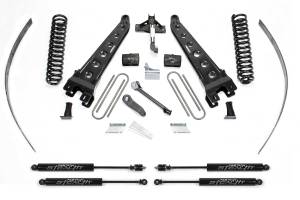 FTSK2123M | Fabtech 8 Inch Radius Arm System With Coils and Stealth Shocks (2008-2016 F250 Super Duty 4WD without Factory Overload)