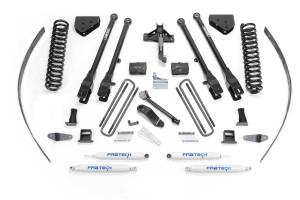 FTSK2125 | Fabtech 8 Inch 4 Link System With Coils and Performance Shocks (2008-2016 F250 Super Duty 4WD without Factory Overload)