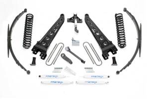 FTSK2128 | Fabtech 8 Inch Radius Arm System With Coils and Rear Leag Springs and Performance Shocks (2008-2016 F250, F350 Super Duty 4WD)