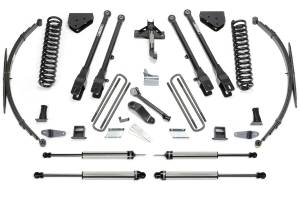 FTSK2129DL | Fabtech 8 Inch 4 Link System With Coils and Rear Leag Springs and DLSS Shocks (2008-2016 F250, F350 Super Duty 4WD)