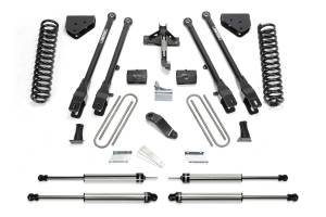 FTSK2132DL | Fabtech 6 Inch 4 Link System With Coils and DLSS Shocks (2008-2016 F350, F450 Super Duty 4WD 8 Lug)