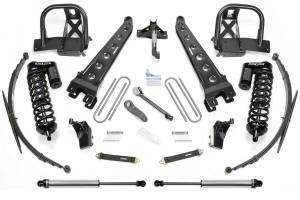 FTSK2143DL | Fabtech 8 Inch Radius Arm System With DLSS 4.0 Coilover and Rear Leag Springs (2011-2016 F250, F350 Super Duty 4WD)