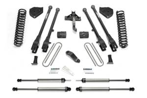 FTSK2216DL | Fabtech 4 Inch 4 Link System With Coils and DLSS Shocks (2017-2022 F250, F350 Super Duty 4WD Diesel)