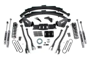 BDS1618H | BDS Suspension 6 Inch Lift Kit With 4 Link For Dodge Ram 3500 4WD (2013-2018) | Diesel | Rear Lift Leaf Spring, NX2 Nitro Series Shocks, 6 Bolt Indexing Ring