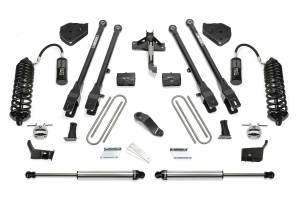 FTSK2228DL | Fabtech 4 Inch 4 Link System With 4.0 and 2.25 (2017-2022 F250, F350 Super Duty 4WD)