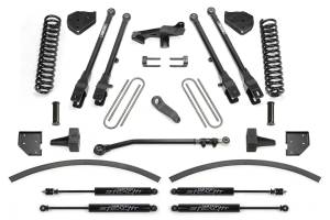 FTSK2266M | Fabtech 8 Inch 4 Link System With Coils and Stealth Shocks (2017-2022 F250, F350 Super Duty 4WD Diesel)