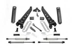 FTSK2289DL | Fabtech 4 Inch Radius Arm System With Coils and 2.25 DL Resi Front and DL Rear Shocks (2017-2022 F250, F350 Super Duty 4WD Diesel)