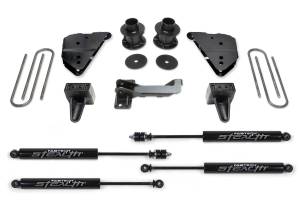 FTSK2404M | Fabtech 4 Inch Budget System With Stealth Shocks (2023-2024 F250, F350 Super Duty 4WD)