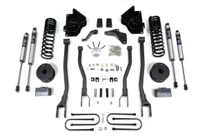 BDS1644FS | BDS Suspension 4 Inch Lift Kit With 4 Link For Dodge Ram 3500 4WD With Rear Air-Ride (2013-2018) | Diesel | Fox 2.0 Performance Series