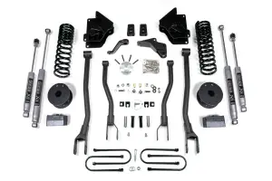 BDS1644H | BDS Suspension 4 Inch Lift Kit With 4 Link For Dodge Ram 3500 4WD With Rear Air-Ride (2013-2018) | Diesel | NX2 Nitro Series