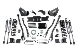 BDS1648FS | BDS Suspension 6 Inch Lift Kit With 4 Link For Dodge Ram 3500 4WD With Rear Air Ride (2013-2018) | Diesel | Fox 2.0 Performance Series, 6 Bolt Indexing Ring