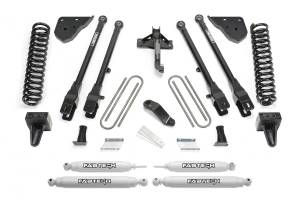 Fabtech Motorsports - FTSK2409 | Fabtech 4 Inch 4 Link System With Coils and Performance Shocks (2023-2024 F250, F350 Super Duty 4WD Diesel) - Image 1