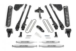 Fabtech Motorsports - FTSK2417 | Fabtech 6 Inch 4 Link System With Coils and Performance Shocks (2023-2024 F250, F350 Super Duty 4WD Diesel) - Image 1