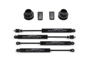 FTSK3056M | Fabtech 2.5 Inch Coil Spacer Kit With Stealth Shocks (2013-2018 Ram 3500 4WD with Factory Radius Arms)