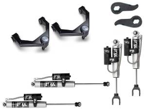 CST Suspension - CSK-G28-2F | CST Suspension 1 to 3 Inch Stage 2 Fox Suspension System (2020-2024 Silverado, Sierra 2500 HD, 3500 HD 2WD/4WD) - Image 1