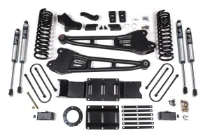 BDS1656FS | BDS Suspension 4 Inch Lift Kit With Radius Arm & 3 Inch Rear Block For Ram 3500 4WD (2019-2024) | Diesel | Rear Lift Without Factory Overload Leaf, 6 Bolt Indexing Ring, Fox 2.0 Performance Series Shocks