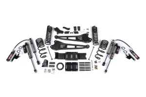 BDS1656FPE | BDS Suspension 4 Inch Lift Kit With Radius Arm & 3 Inch Rear Block For Ram 3500 4WD (2019-2024) | Diesel | Rear Lift Without Factory Overload Leaf, 6 Bolt Indexing Ring, Fox 2.5 Performance Elite Shocks