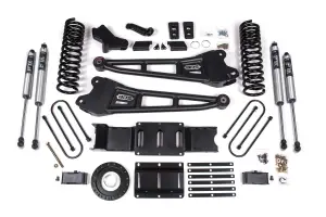 BDS1658FS | BDS Suspension 4 Inch Lift Kit With Radius Arm & 3 Inch Rear Block For Ram 3500 4WD (2019-2024) | Diesel | Rear Lift Without Factory Overload Leaf, 8 Bolt Indexing Ring, Fox 2.0 Performance Series Shocks