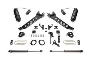 FTSK3079DL | Fabtech 7 Inch Radius Arm Kit With 4.0 Resi Coilovers DLSS and 2.25 DLSS (2013-2018 Ram 3500 Pickup 4WD)