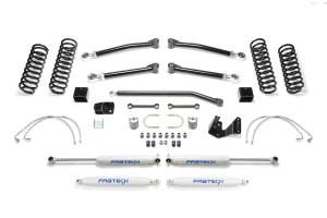 Fabtech Motorsports - FTSK4051 | Fabtech 3 Inch Trail II With Performance Shocks (2007-2018 Wrangler JK 4WD 2 Door) - Image 1