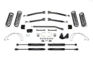 FTSK4052M | Fabtech 3 Inch Trail II With Stealth Shocks (2007-2018 Wrangler JK 4WD 4 Door)