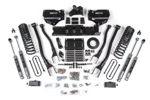 BDS1667FS | BDS Suspension 4 Inch Lift Kit With 4 Link For Dodge Ram 3500 4WD (2019-2024) | Diesel | 6 Bolt Indexing Ring, Fox 2.0 Performance Series Shocks