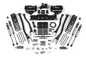 BDS1671FS | BDS Suspension 4 Inch Lift Kit With 4 Link For Dodge Ram 3500 4WD (2019-2024) | Diesel | Rear Lift With Factory Overload Leaf, 6 Bolt Indexing Ring, Fox 2.0 Performance Series Shocks