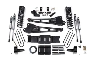 BDS1682FS | BDS Suspension 6 Inch Lift Kit With Radius Arm For Ram 3500 4WD (2019-2024) | Diesel | Rear Lift Without Factory Rear Overload Leaf, Fox 2.0 Performance Series Shocks, 6 Bolt Indexing Ring