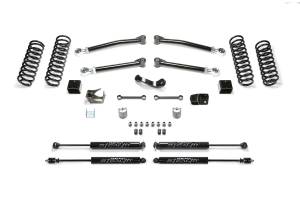 FTSK4089M | Fabtech 3 Inch Trail With Stealth Shocks (2007-2018 Wrangler JK 4WD 2 Door)