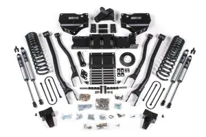 BDS1692FS | BDS Suspension 6 Inch Lift Kit With 4 Link For Ram 3500 4WD (2019-2024) | Diesel | Rear Lift Without Factory Overload Leaf, Fox 2.0 Performance Series Shocks, 8 Bolt Indexing Ring