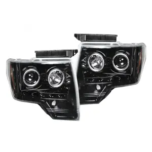 Recon Truck Accessories - REC264190BKCC | Recon Projector Headlights CCFL Halos & DRL Smoked/Black (2009-2014 F150, Raptor) - Image 2